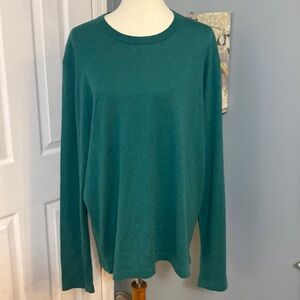 Neiman Marcus XXL Green Cashmere and Silk Women’s Sweater